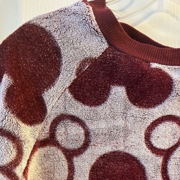 Disney Women's Mickey Mouse Plush Crewneck Sweatshirt Size S Multicolor - Picture 5 of 11